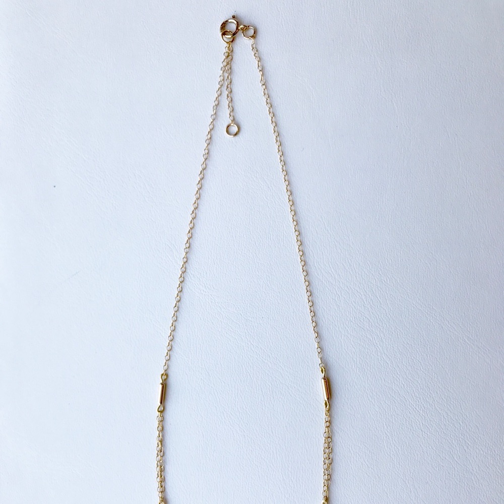 New 14k Gold Filled Bar Necklace - Picture 4 of 4